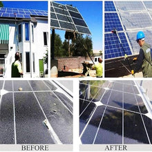 Solar Panel Window Cleaning Kit with Extension Pole – 55cm Brush with Water Feed for Photovoltaic Panels Roofs Glass Tiles Walls and Pools – Efficient & Versatile Cleanin,55cm Brush Head-9M/30FT