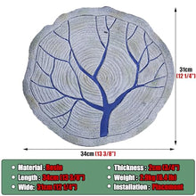 Elitix Stepping Stone Ourdoor Step Walkway Stones 1 Pcs 6pcs, Resin Stepping Stone Kit with Tree Pattern, Rustic Paving Stones for Backyard Flooring, Decorative Stones(Color:6 pcs)