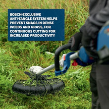 BOSCH GRT18V-40N18X 18V String Trimmer Kit with 8.0Ah High Power Battery, Charger, Brushless Motor, and Anti-Tangle System