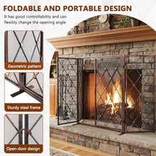 Generic 32 Inch Freestanding Folding Spark Guard with Doors Wrought Iron