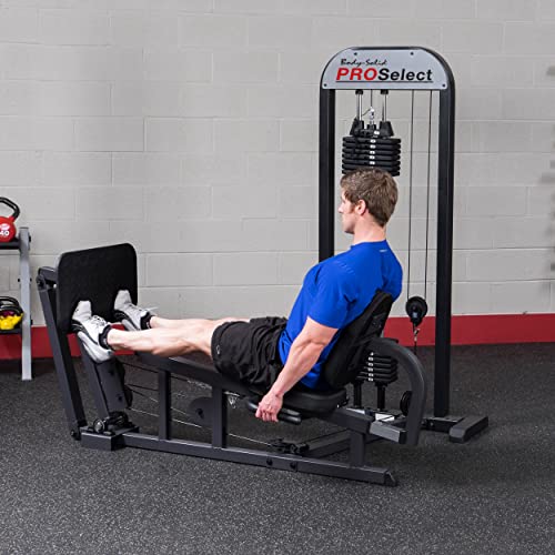 Body-Solid Leg Press Machine 210-Pound Stack Home Gym Black