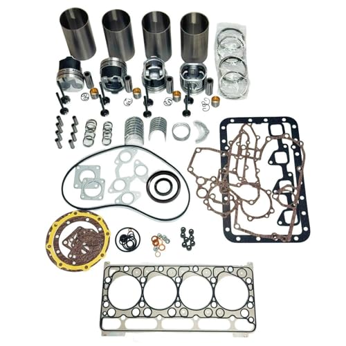 4045 Engine Overhaul Rebuild Kit RE59279 Compatible With John Deere 4045 4045D 4045T 4.5L Engine 5310 5410 5510 5210 Tractor（Round Combustion Chamber 57.5mm Height 100.5mm）