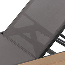 Outdoor Lounge with Side Table (Set of 2) Grey Fabric Water Resistant