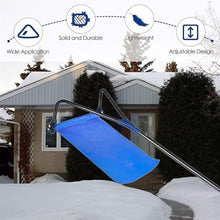 Snow Shovels Snow Roof Rake, 5-20Ft Extendable Snow Rake for Roof, 5-Section Aluminum Adjustable Pole with Anti-Skid Handle, Roof Snow Rake Removal Tool Fast Cleaning for Snow Leaves Debris