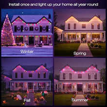 Philips Hue Festavia 150ft Permanent Outdoor String Lights, 80 Dimmable Lights, 55 Lumens Each, Weatherproof, Water-Resistant, Black Wire, Color Ambience, Bridge Required