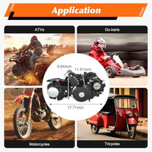4-Stroke 110cc ATV Gokart Engine - Gasoline-Powered High-Performance Air-Cooled Single Cylinder with Semi-Automatic Transmission & Reverse Gear, Electric Start for Karts, Dirt Bikes & Quads