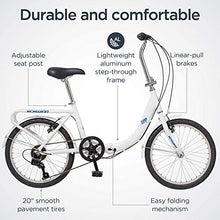 Schwinn Loop Adult Folding Bike White