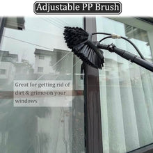 Cleaning Brush Water Supply Pole Kit, Window and Solar Cleaning Pole with Water Supply Retractable Brush/Brush Window and Solar Panel Cleaning Tool ()