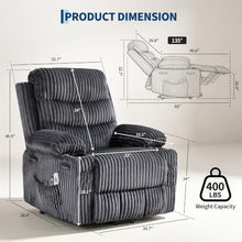 Garvee Oversized Power Lift Recliner Chair for Big and Tall with Wide Seat
