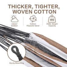 TJYBD Ultimate Comfort Double Hammock with SpaceSaving Steel Stand Heavy Duty Weatherproof and Portable Perfect for Outdoor Patios Gardens Travel (Coffee), 02486