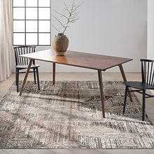 Calvin Klein CK024 Irradiant Abstract Area Rug 9' x 12' Black Ivory