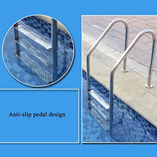 Etsuosy Pool Ladder Handrail, 304 Stainless Steel, Silver, 61 in Height, 20 in Width, Inground Swimming Pool Step Ladder