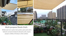 WYBB Shade Cloth Beige Privacy Screen with 10m Rope and Eyelets, 90% Sunblock Wear-Resistance Shade Cloth, Outdoor Courtyard Pond Shade Greenhouse Awning (Size : 8m x 15m)