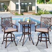 Sophia & William 3-Piece Cast Aluminium Bar Height Patio Set