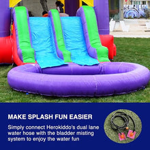 HERO KIDDO Jelly Bean Castle Bounce House Water Slide Combo with Blower - Multicolor