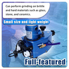WTRYRN Electric Small Glass Edging Machine Portable Glass Beveling Machine Lightweight Ergonomic Handle for Acrylic Marble Plexiglass Polishing Machine-P