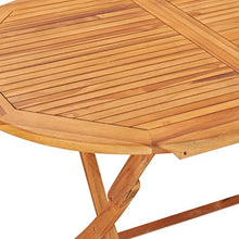 AMBERARD Dining Table Natural Teak Solid Teak Wood 63x31.5x29.5 in,Solid Teak Folding Garden Table for Outdoor Dining & Entertaining Compact, Durable & Stylish Patio Tables