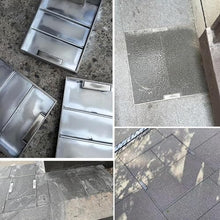 GJZDPMY Stainless Steel Access Covers Invisible Tank Covers Square Manhole Frames with Telescopic Handle for Outdoor Wastewater Management
