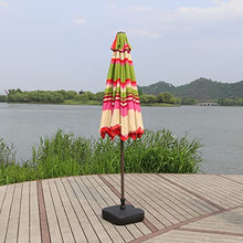 ARGENTFLUX 9ft/2.7m Garden Parasol Umbrella with Tilt and Crank 8 Sturdy Ribs, Outdoor Patio Sun Shade Umbrella
