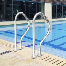 MSHOSAC Pool Handrail Pool Safety Handrails Pool Railing Pool Hand Rail No Pre-Embedded Mounted Stainless Steel Pool Stair Rail (Thickness 1.2mm)