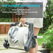 ZGLINMZ Wall Mounted Garden Hose Reel, Water Pipe Organizer, Garden Cleaning Hose Cart, Household Portable Irrigation Tool (A Hose Cart+40m Pipe)