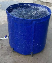 JYXYXSCP PVC Rain Water Storage Tank Barrel Watering Irrigation,Rainwater Collector Foldable Water Tank,with Drain Valve (1000L)