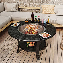 FYorbitH Barbecue Table Indoor Barbecue Table Charcoal Basin Carbon Stove Household Stove Heating Outdoor Barbecue Rack Smokeless Carbon Barbecue Stove Grill Table