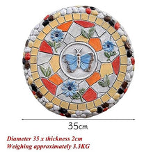 Etlegor Butterfly Stepping Stones Set, Outdoor Decorative Stone for Garden Cobblestone Funny Stepping Stone for Garden Outdoor Home Lawn Walkway Yard Decorations (Color : White, Size : 6PCS)