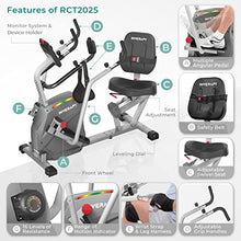 Inverapy Recumbent Cross Trainer with Swivel Seat & Leg Harness White/Gray/Black