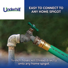 Underhill UltraMax Commercial Garden Water Hose 100 ft, Lightweight, Flexible, Anti-Kink, Non-Conductive, 800 psi, H75-100G, 3/4 Inch x 100 ft, Green