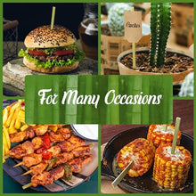 BambooMN Flat Sticks Bamboo Kebab Food Drink Skewers - 5.9" - 10,000pcs