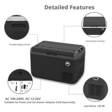 AWMGPDDBTO Mini Fridge Portable Car Refrigerator, 30/40/50L