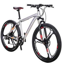 EUROBIKE Mountain Bike 29" Men Lightweight Aluminum Frame 21-Speed Bicycles for Mens Bikes (Silvery)