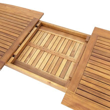 Cesqouc Outdoor Extendable Acacia Wood Patio Dining Table(71-94.5 inch)