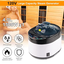 Piefeak Portable Home Steam Sauna Tent with Adjustable Steamer & Remote Control, Includes Relaxation Folding Chair for Detox and Wellness (4.0l)