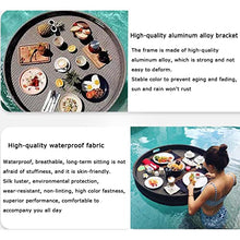 ERoomQ Swimming Pool Floating Tray Table,Water Surface Floating Disc, Multifunction Floating Breakfast Tray, Floating Food Plate for Outdoor Party,White-60CM (Black 80CM)