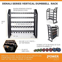 Power Systems Denali Series Vertical Dumbbell Rack Black