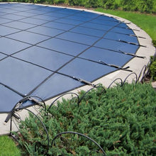 LZMZMQ Winter Pool Cover 1 2 3 5 6 8 10 M 12 Meters Round Above Ground, Pool Safety Covers for Inground Pools/Pool Leaf Net Cover for Wood Deck & Concrete Ground, with Installation Tool(33ft/10m)