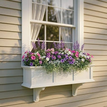 Good Directions 36 Inch Long Greenwich Vinyl Window Box Planter, Maintenance Free Cellular PVC, Outdoor Flower Box for Windows, Porch & Deck