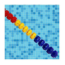 GRRICEPL Pool Lane Dividers, Buoy Ball Float Lines, Swimming Pool Lane Marker Rope, Preassembled Pool Rope, Floating Cordon Pool Safety Divider with Floats (Color : 15/Multi-Colored-B, Size : 25m)