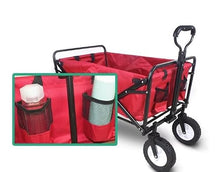Folding Cart Ch Wagon Grocery Cart Garden Trolley Folding Cart Shopping Trolley for Outdoor Camping Traction Truck with 4 Wheels Garden Utility Cart W