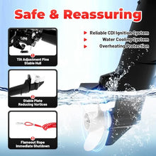 VPABES 6HP 2 Stroke Outboard Motor Boat Engine with Air Cooling System