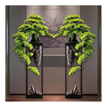 ELUKHT Fake Plants, Pine Bonsai - Large Floor-Standing Green Plant, Suitable for Living Room, Villa and Hotel Decoration,Bonsai Tree