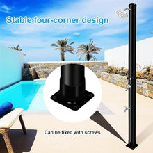 MKLFBY Outdoor Solar Shower 38L / 10 Gallon Solar Heated Outdoor Shower with Rain Shower & Foot Shower for Outdoor Backyard Garden Pool Beach