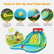 KOTEK Inflatable Water Slide for Kids Backyard Fun, with 950W Blower