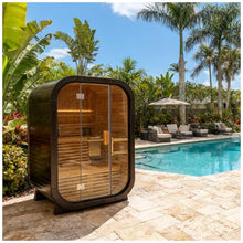 Amocane Outdoor Steam Sauna for 2-4 Person, Canadian Wood Saunas Spa, Traditional Barrel Wooden Sauna with ETL-Certified 4.5KW Stove, 0-195℉ (53.15”x 54.72”x 78.74”, Spruce)