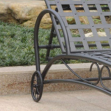 Iron Multi-Position Patio Chaise Lounge