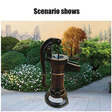 DYK&NX Antique Hand Water Pump, Handle Cast Iron Well Pump, Decorative Pump14.6 x 5.9 x 25.6 inch Pitcher Pump, for Easy Installation Fashion Pitcher Hand Pump for Yard Ponds Garden (Color : Bronze)