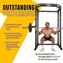 Powertec Workbench Power Rack Black 1000 lbs Max Load