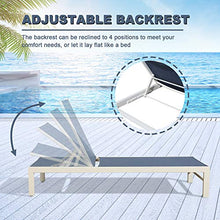 PEAK HOME FURNISHINGS 2-Piece Outdoor Aluminum Chaise Lounge Set Navy